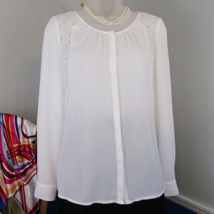 👚Host Pick👚Worthington Petite White Dress Blouse